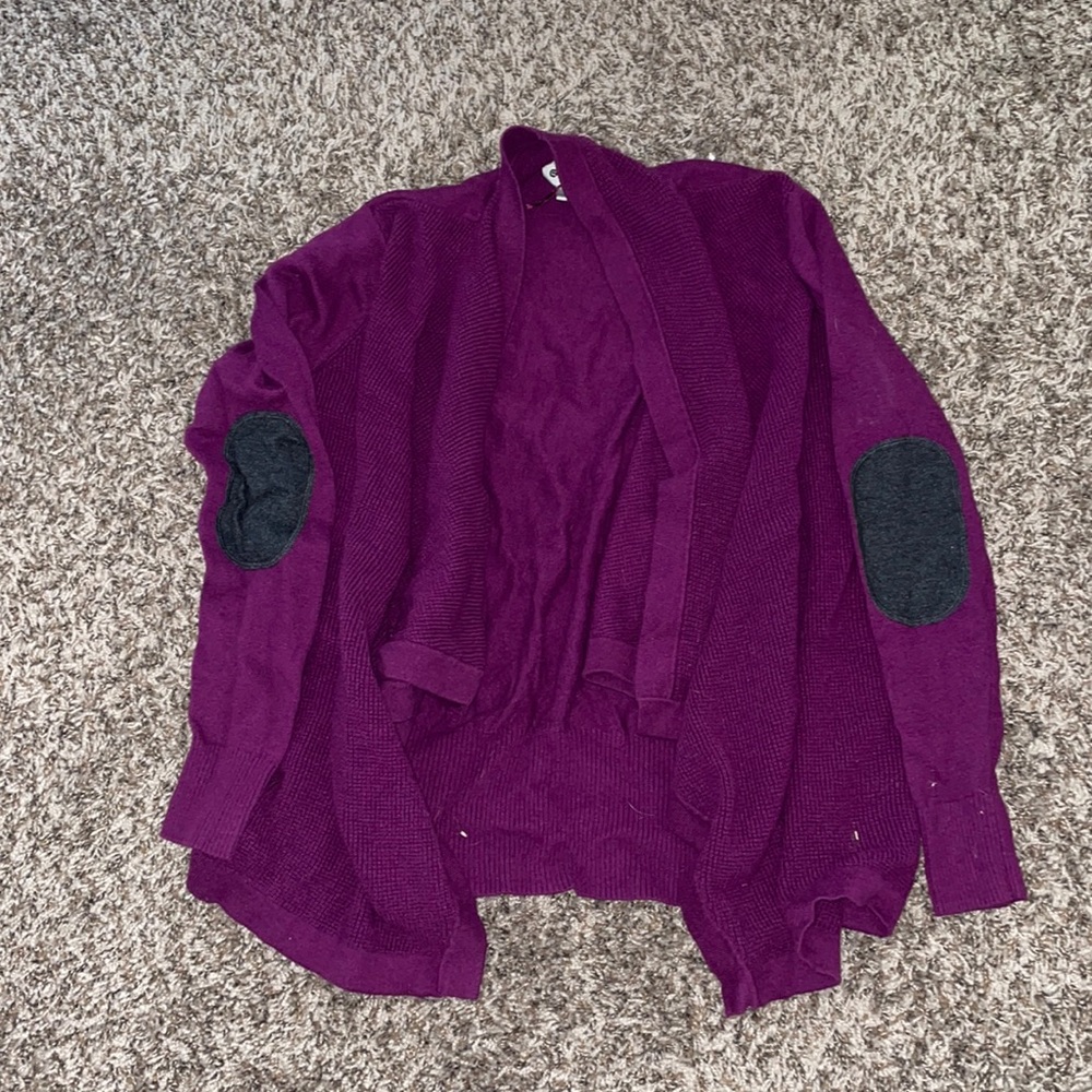 Stylus Purple Handkerchief Cut Sweater